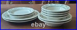 12 & 10 Pc Lot Longaberger Woven Traditions Heritage Green USA 2 Place Settings