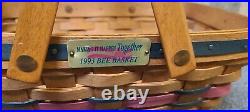 1993 Bee Basket Making It Happen Longaberger Basket Signed by Judy, Wendy Jerry