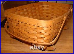 1996 Longaberger Cradle Basket, 18.5 in. Duel Handles, Rocking