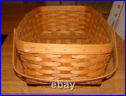 1996 Longaberger Cradle Basket, 18.5 in. Duel Handles, Rocking