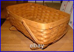 1996 Longaberger Cradle Basket, 18.5 in. Duel Handles, Rocking