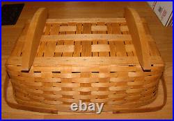 1996 Longaberger Cradle Basket, 18.5 in. Duel Handles, Rocking