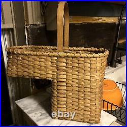 1997 Longaberger Stair Step Basket RARE 1 Handle Rope Edge Signed RM (sibling) 1997 Longaberger Stair Step Basket RARE 1 Handle Rope Edge Signed RM (sibling)