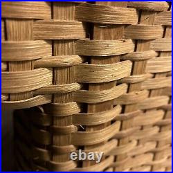 1997 Longaberger Stair Step Basket RARE 1 Handle Rope Edge Signed RM (sibling) 1997 Longaberger Stair Step Basket RARE 1 Handle Rope Edge Signed RM (sibling)