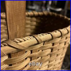 1997 Longaberger Stair Step Basket RARE 1 Handle Rope Edge Signed RM (sibling) 1997 Longaberger Stair Step Basket RARE 1 Handle Rope Edge Signed RM (sibling)