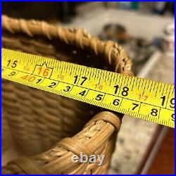 1997 Longaberger Stair Step Basket RARE 1 Handle Rope Edge Signed RM (sibling) 1997 Longaberger Stair Step Basket RARE 1 Handle Rope Edge Signed RM (sibling)