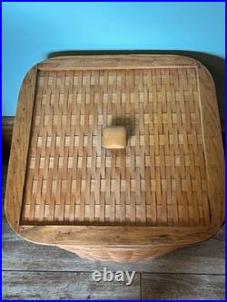 1997 Vintage Longaberger Large Hamper Laundry Basket with Lid and Protector 1997 Vintage Longaberger Large Hamper Laundry Basket with Lid and Protector