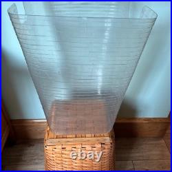 1997 Vintage Longaberger Large Hamper Laundry Basket with Lid and Protector 1997 Vintage Longaberger Large Hamper Laundry Basket with Lid and Protector
