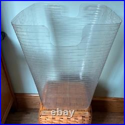 1997 Vintage Longaberger Large Hamper Laundry Basket with Lid and Protector 1997 Vintage Longaberger Large Hamper Laundry Basket with Lid and Protector