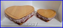 1998-2001 LOT of 6 VINTAGE LONGABERGER Baskets with Liners/Protectors