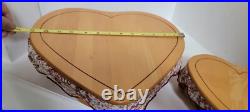 1998-2001 LOT of 6 VINTAGE LONGABERGER Baskets with Liners/Protectors