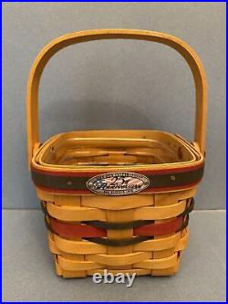 1998 Longaberger 25th Anniversary Bee Basket Combo & 10 FAMILY Signatures