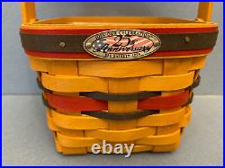 1998 Longaberger 25th Anniversary Bee Basket Combo & 10 FAMILY Signatures