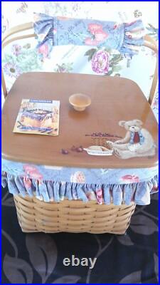 1998 Longaberger 2-Pie Basket with HP Apple Pie Lid by K. S. Lanam Complete Set