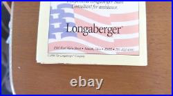 1998 Longaberger 2-Pie Basket with HP Apple Pie Lid by K. S. Lanam Complete Set