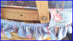 1998 Longaberger 2-Pie Basket with HP Apple Pie Lid by K. S. Lanam Complete Set