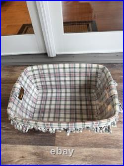 1998 Longaberger Laundry Basket Large 24 x 17 x 9.5 With Handles