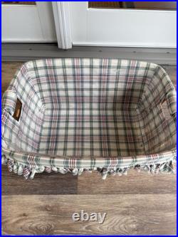 1998 Longaberger Laundry Basket Large 24 x 17 x 9.5 With Handles
