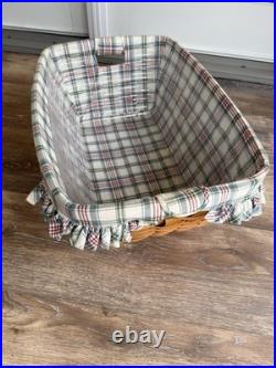 1998 Longaberger Laundry Basket Large 24 x 17 x 9.5 With Handles