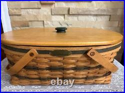 1999 Longaberger Traditions Collection Generosity Basket With Lid & Liner