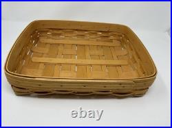 1999 Longaberger Wrought Iron 2 Tier Paper Stand w lid/protectors/liners