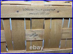 1999 Longaberger Wrought Iron 2 Tier Paper Stand w lid/protectors/liners