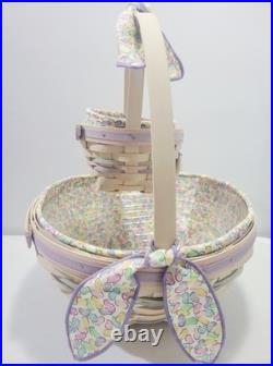 2000 Longaberger Century Celebration White Easter Basket 11-Pc Set 2000 Longaberger Century Celebration White Easter Basket 11-Pc Set