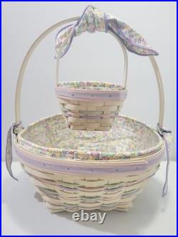 2000 Longaberger Century Celebration White Easter Basket 11-Pc Set 2000 Longaberger Century Celebration White Easter Basket 11-Pc Set