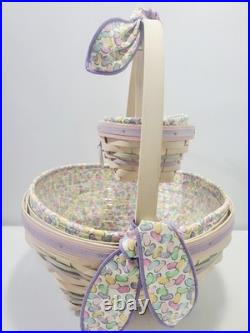 2000 Longaberger Century Celebration White Easter Basket 11-Pc Set 2000 Longaberger Century Celebration White Easter Basket 11-Pc Set