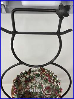 2000 Longaberger Wrought Iron Frosty Stand Baskets Liners Protectors See Descrip