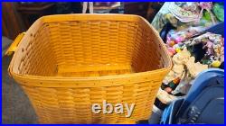 2000 (SED) Longaberger Hostess personal File Basket With Lid and Handles