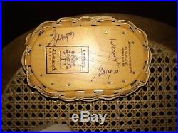 2001 LONGABERGER CC SHAKER HARMONY BASKET COMBOS, SET OF 5, signed by 3 family