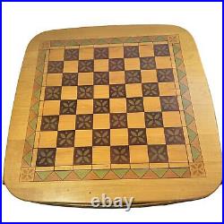 2001 Longaberger Checkers Game Checkerboard Large Woven Basket