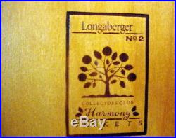 2001 Longaberger Collectors Club Harmony Baskets Set Of 5