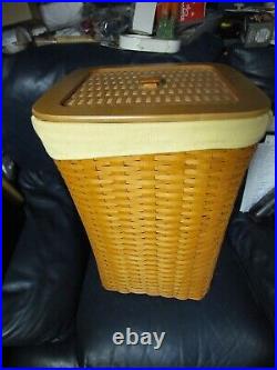 2002 Longaberger Handwoven Hamper Basket