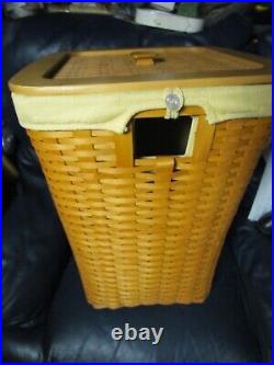 2002 Longaberger Handwoven Hamper Basket