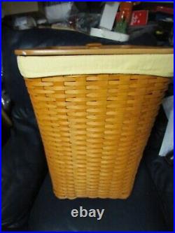 2002 Longaberger Handwoven Hamper Basket