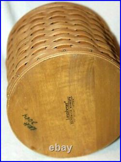2003-2004 Longaberger Basket Wooden Lids, Protectors & Lids 16-Pc Canister Set