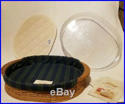 2004 Collector's Club Edition Longaberger serving tray/basket tea set