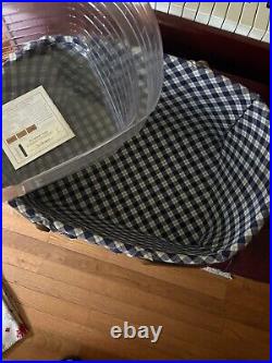 2004 Longaberger Blue Ribbon Collection Crafting Basket PERFECT CONDITION