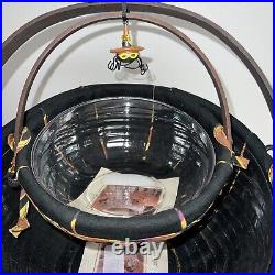 2006 Longaberger Autumn Treats BOTH Basket Set with IRON SPIDER LEG STAND & TIE ON