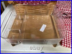 2006 Longaberger Large Picnic Basket Swing Handles LINER PROTECTORRARE