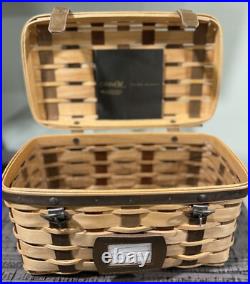 2007 Longaberger Collector's Club Am. Craft Tradition Trunk + Protector & Tie On
