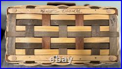 2007 Longaberger Collector's Club Am. Craft Tradition Trunk + Protector & Tie On