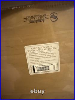 2009 Longaberger Med. Rectangle Storage Basket with Lid, Fabric Liner & Protector