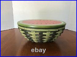 2010 Large Longaberger Collectors Club Watermelon Basket Combo Set