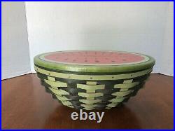 2010 Large Longaberger Collectors Club Watermelon Basket Combo Set