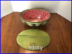 2010 Large Longaberger Collectors Club Watermelon Basket Combo Set