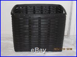 2011 Longaberger S&s Black Recycle/hamper Basket Set