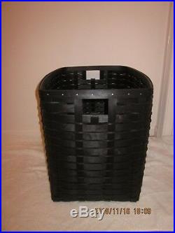 2011 Longaberger S&s Black Recycle/hamper Basket Set